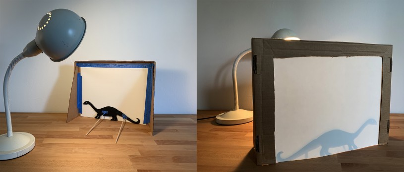 Set up your screen and light your lamp